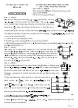 Kỳ thi chọn học sinh giỏi cấp tỉnh lớp 12 THPT, năm học 2015-2016 môn Vật lí  Bảng a thời gian làm bài 180 phút